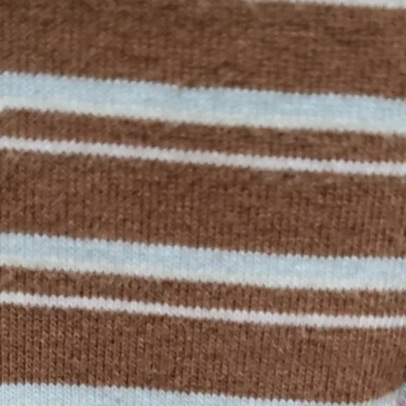 Levi's Short Sleeve Striped Cropped Polo Style Top - Picture 4 of 4